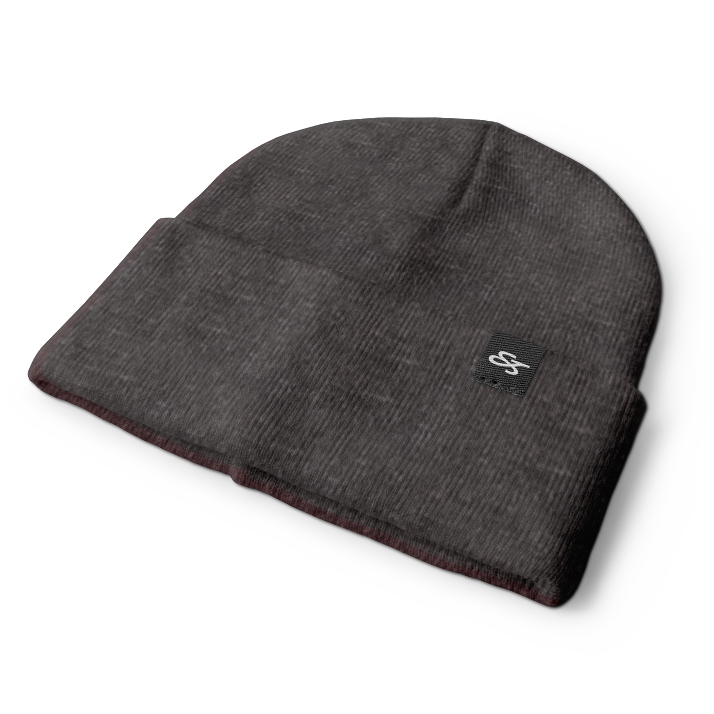 THE MONOGRAM CUFF BEANIE – OATMEAL, SADDLE, CHARCOAL