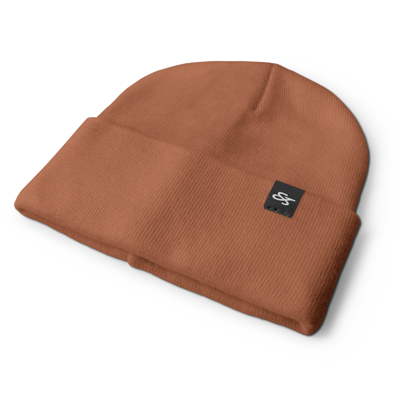 THE MONOGRAM CUFF BEANIE – OATMEAL, SADDLE, CHARCOAL